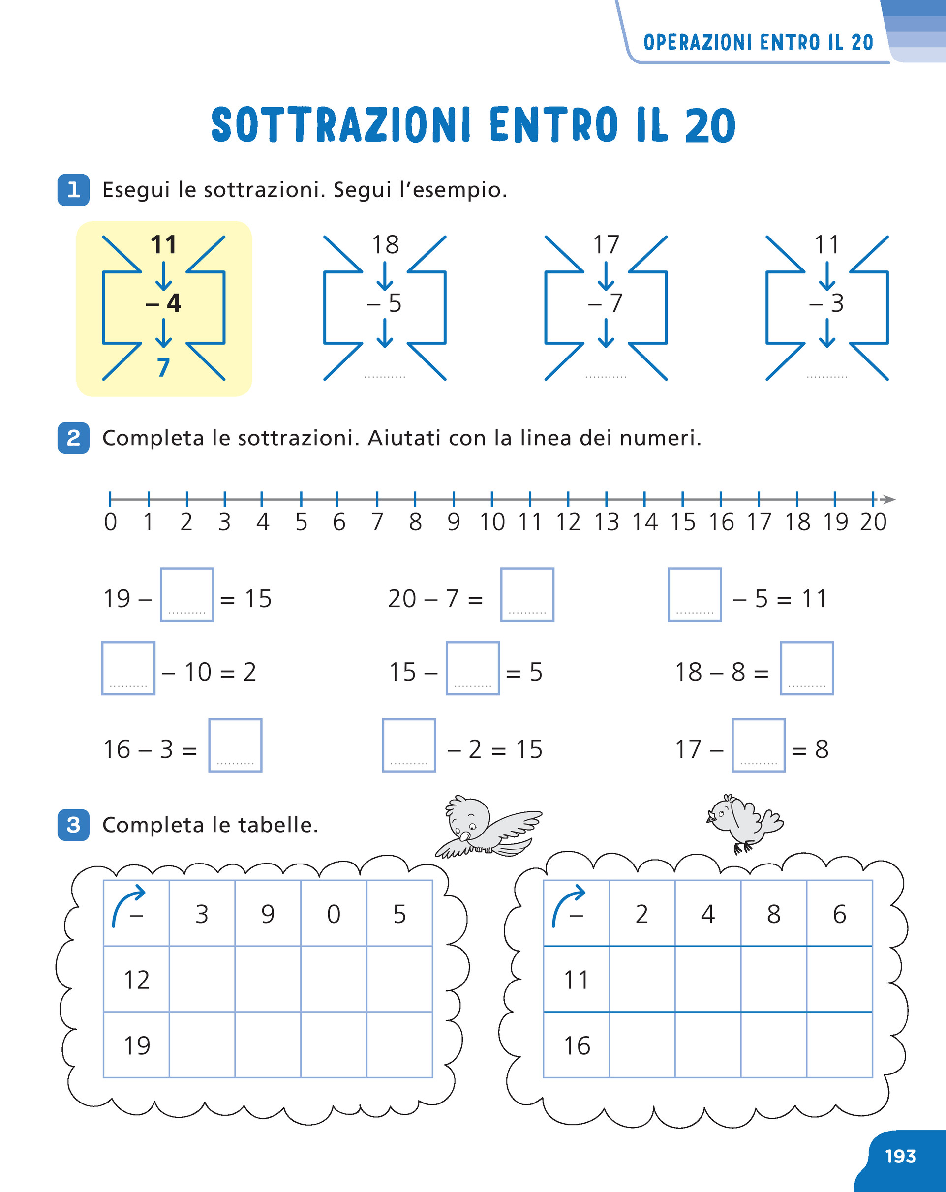 Addizioni con la linea del 20 interactive worksheet